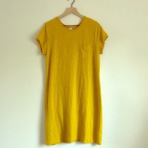 SOLD - Mustard color cotton dress great w leggings